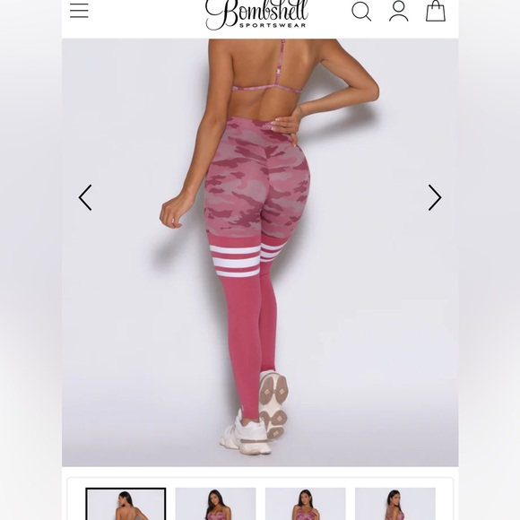 Bombshell Sportswear Other - bombshell pink camu leggings